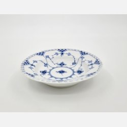 Musselmalet Helblonde Dyb Tallerken nr. 1-1081. sortering 3