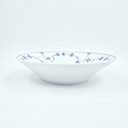 Musselmalet Riflet Dyb Tallerken nr. 608. sortering 2 