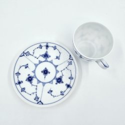 B &amp; G Musselmalet Riflet Espressokop sortering 1 