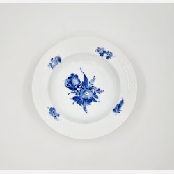 Bl Blomst Flettet Stor Dyb Tallerken nr. 10-8107. sortering 2