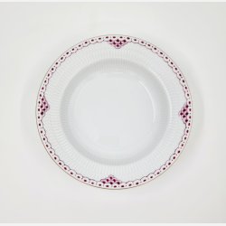 Purpur Lille Dybtallerken Med Guldkant nr. 604. sortering 1