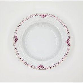 Purpur Lille Dybtallerken Med Guldkant nr. 604. sortering 1