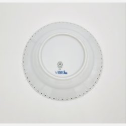 Musselmalet Helblonde Dyb Tallerken nr. 604. sortering 1 