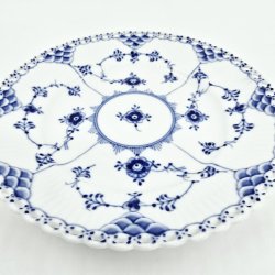 Musselmalet Helblonde Kagetallerken nr. 1-1088. sortering 2  