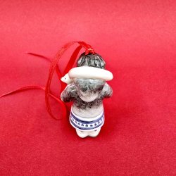 Royal Copenhagen Juleornament Grndlandske Dreng Figur nr. 153. 1 Sortering 