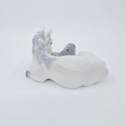 Royal Copenhagen Figur Hest Med Fl nr. 4698 sortering 1  