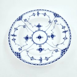 Musselmalet Halvblonde Dyb Tallerken nr. 1-659. sortering 1 