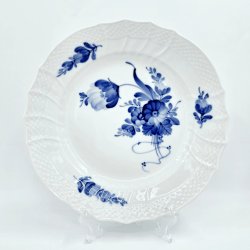 Bl� Blomst Svejfet Frokosttallerken nr. 1623. sortering 1   