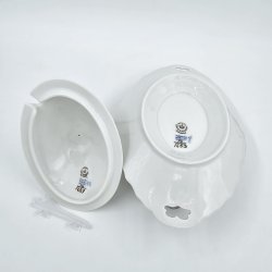 Bl Blomst Svejfet Sovseskl nr. 10-1653. sortering 3 Sjlden 