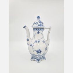 Musselmalet Helblonde Stor Kaffekande nr. 1-1202. sortering 1