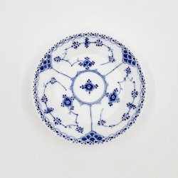 Musselmalet Riflet Underkop-Skl nr. 1-591. sortering 2 Sjlden 