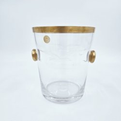 Mgeglas Isspand Med Guldkant Sjlden 