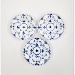 Musselmalet Helblonde Dyb Tallerken nr. 1-1081. sortering 3