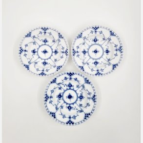 Musselmalet Helblonde Dyb Tallerken nr. 1-1081. sortering 3