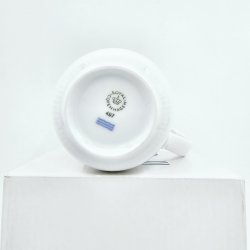 Royal Copenhagen Hvid Riflet Krus nr. 497. sortering 1  