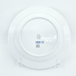 Musselmalet Halvblonde Dyb Tallerken nr. 1-566. sortering 1 