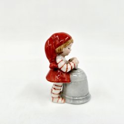 Royal Copenhagen Pixie Nisse Med Klokke nr. 763. Sortering 1  