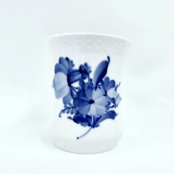 Bl� Blomst Flettet Vase nr. 10-8254. sortering 1