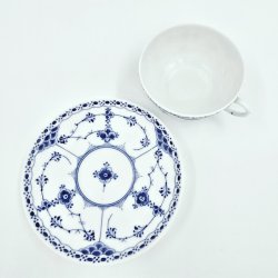 Musselmalet Halvblonde Espressokop nr. 1-713. sortering 2  