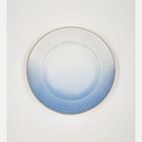 Bl Tone Dkketallerken / Musling nr. 248 Med Guldkant 2 sortering 