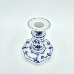 Musselmalet Riflet Lysestage nr. 1-3303. sortering 2 