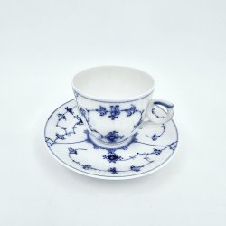 Musselmalet Riflet Kaffekop nr.1-2162. sortering 2 