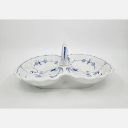 Musselmalet Riflet Cabaretfad nr. 1-395. sortering 1 Sjlden 