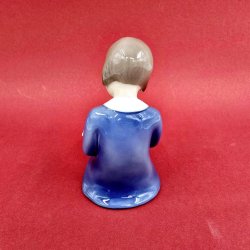 B &amp; G Figur Pige Med Julebog nr. 2247. Sortering 1 