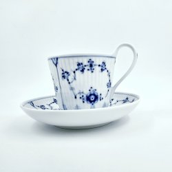 Musselmalet Riflet Hjhankskop &amp; Underkop nr. 093 / 094. sortering 2 