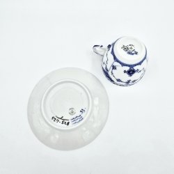 Musselmalet Halvblonde Espressokop nr. 1-528. sortering 1  