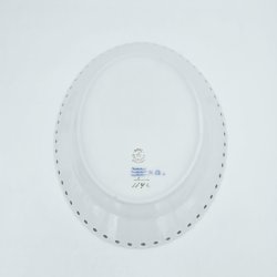 Musselmalet Helblonde Ovalt Fad nr. 1-1146. sortering 1 