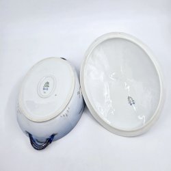 Mgestel Oval Lgfad Med Guldkant nr 6A sortering 1 Sjlden  