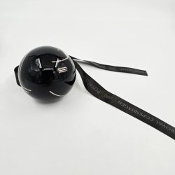 Sort Mega Riflet Julekugle. 1 sortering    