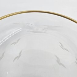 M�geglas Isasiet Med Guldkant 