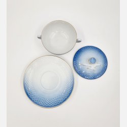 Mgestel Bouillonkop nr. 247 Med Guldkant 2 sortering 