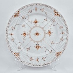 Royal Copenhagen Koral Musselmalet Halvblonde Tallerken nr. 622. sortering 2 