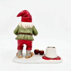Firkl�veren Figur Nisse Lysestage Med �bler  