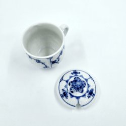 Musselmalet Riflet Cremekop nr. 1-64. sortering 1 