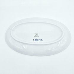 Musselmalet Riflet Oval asiet nr. 356. sortering 1 