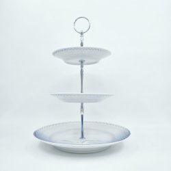 Mgestel 3 Etagers Blondekant Opsats Uden Guldkant 