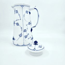 Musselmalet Riflet Chokolade Kande nr.1-34. sortering 1  