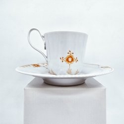 Royal Copenhagen Multifarvet Elements Tangerine Hjhankskop nr. 093. sortering 1 