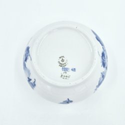 Bl� Blomst Flettet Skyllesk�l nr. 10-8224. sortering 1 Sj�lden 