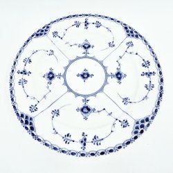 Musselmalet Halvblonde Middagstallerken nr. 1-704. sortering 2 