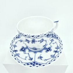 Musselmalet Halvblonde Espressokop nr. 1-528. sortering 2  