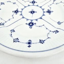 Musselmalet Riflet Middagstallerken nr. 1-328. sortering 1 Hotelporceln  