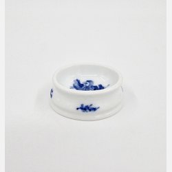 Bl Blomst Flettet Saltkar nr. 10-8141. sortering 1 Sjlden  