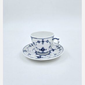 Musselmalet Riflet Espressokop nr. 1-80. sortering 2 