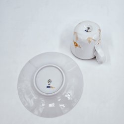 Royal Copenhagen Multifarvet Elements Tangerine Hjhankskop nr. 093. sortering 1 