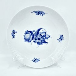 Bl� Blomst Flettet Rundt Fad nr. 10-8212. sortering 1 